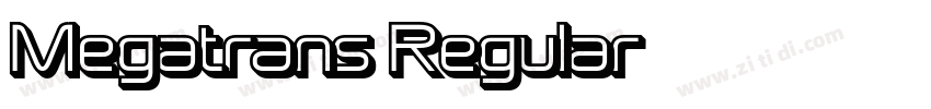 Megatrans Regular字体转换